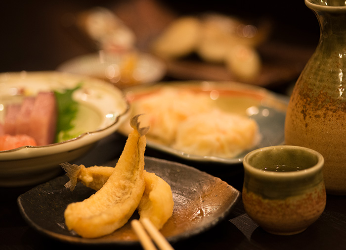 料理と日本酒